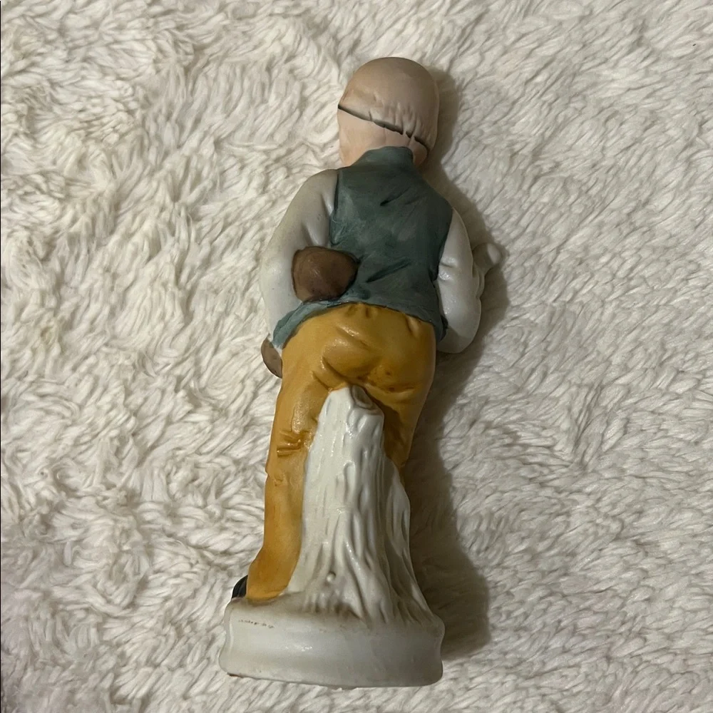 2 Vintage Homco porcelain Old Man Farmer Figurine’s